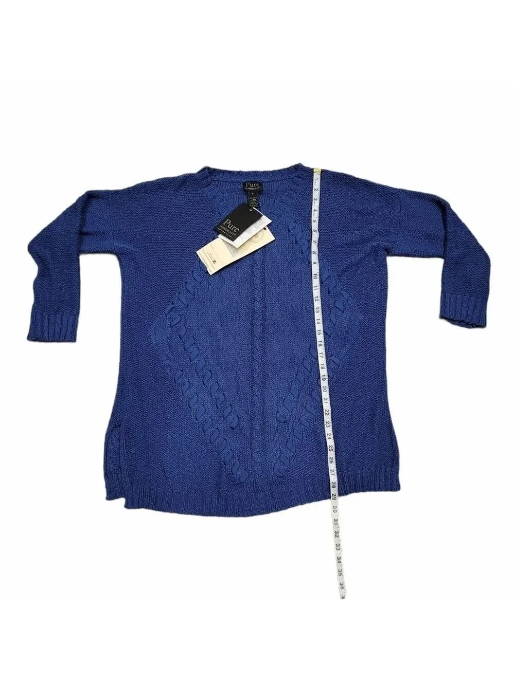 Pure Handknit cozy cre neck sweater